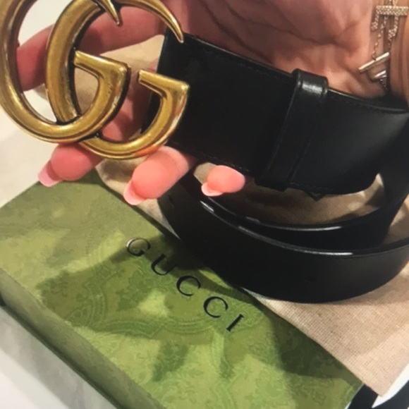 Gucci GG black belt black size 110CM - Picture 4 of 4